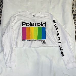 Cropped Polaroid long sleeve